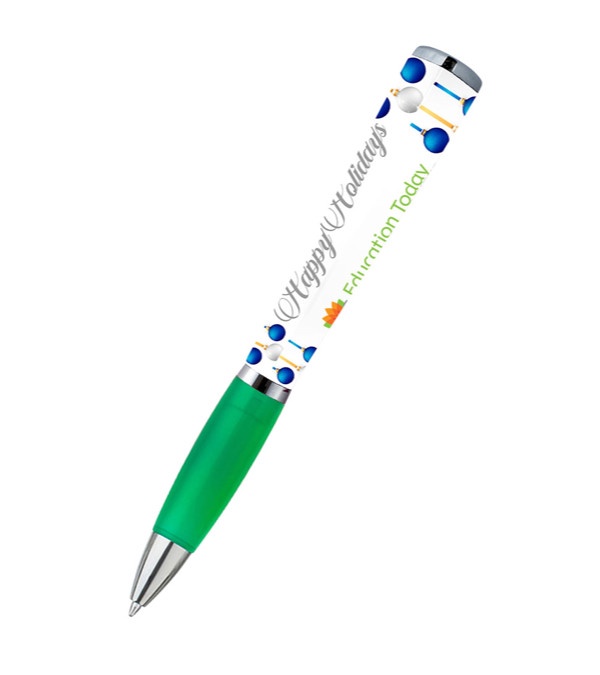 adpen - Happy Holidays Blue Ornament