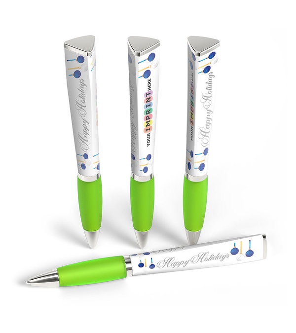 adpen - Happy Holidays Blue Ornament