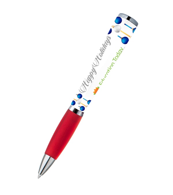 adpen - Happy Holidays Blue Ornament