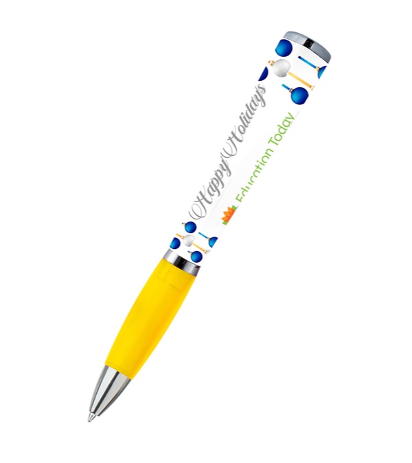 adpen - Happy Holidays Blue Ornament