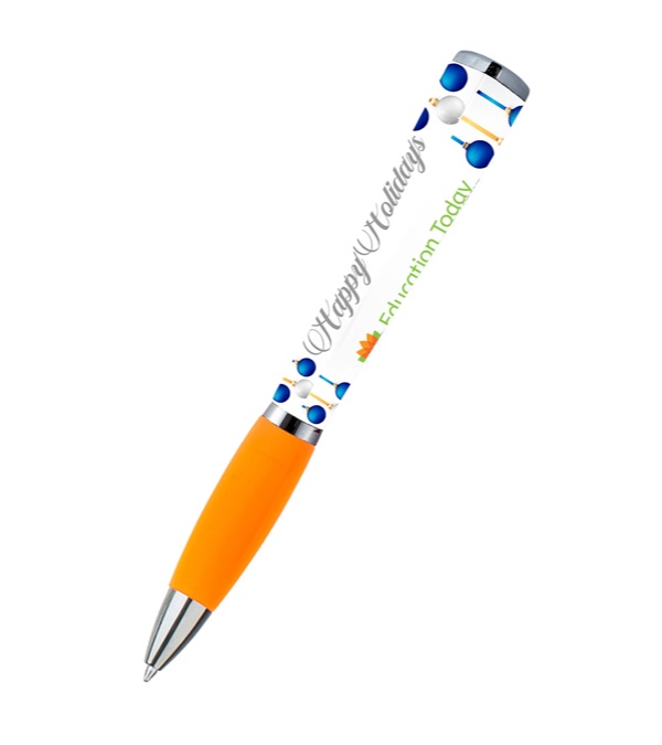 adpen - Happy Holidays Blue Ornament