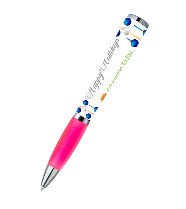 adpen - Happy Holidays Blue Ornament