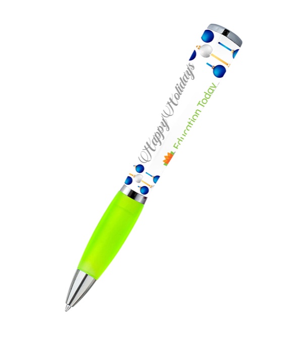 adpen - Happy Holidays Blue Ornament