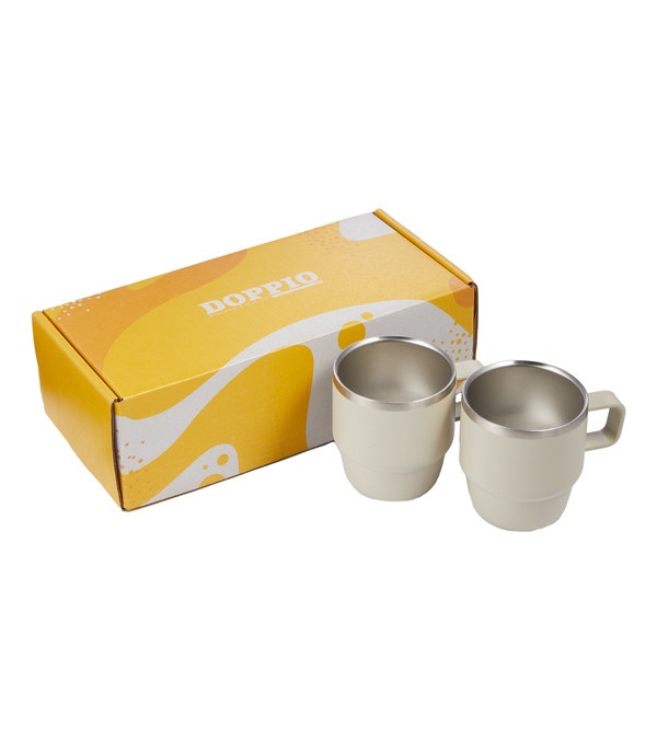 Doppio Stackable Recycled Mug Set 6 oz.