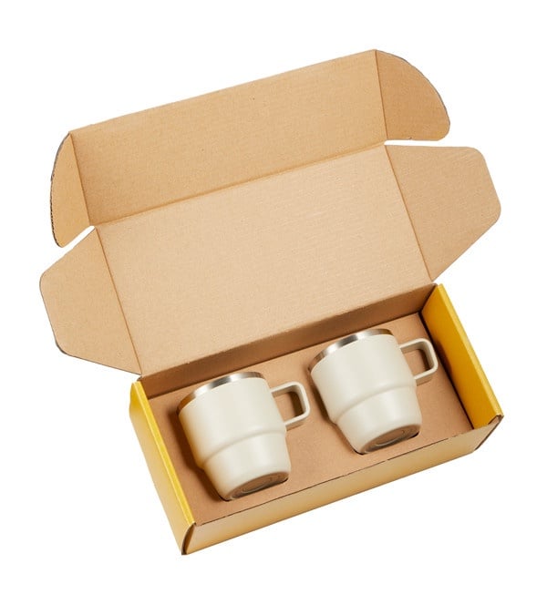 Doppio Stackable Recycled Mug Set 6 oz.
