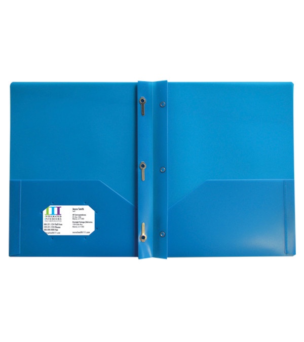 Three Prong Twin Pocket Presentation Folder
