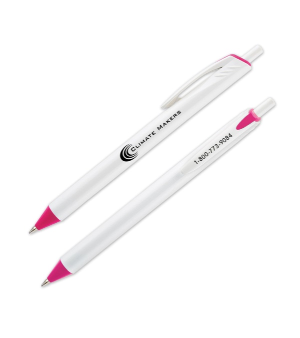 Allen White Barrel Pen