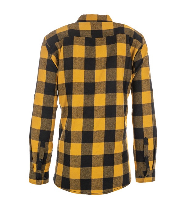 Burnside Men's Plaid Flannel Shirt - Embroidery