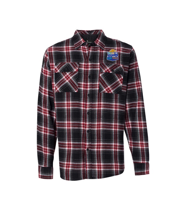 Burnside Men's Plaid Flannel Shirt - Embroidery