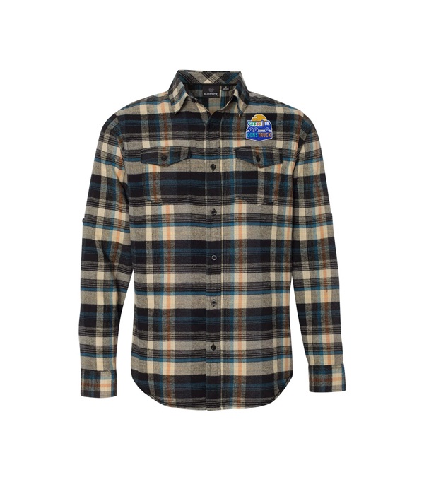 Burnside Men's Plaid Flannel Shirt - Embroidery