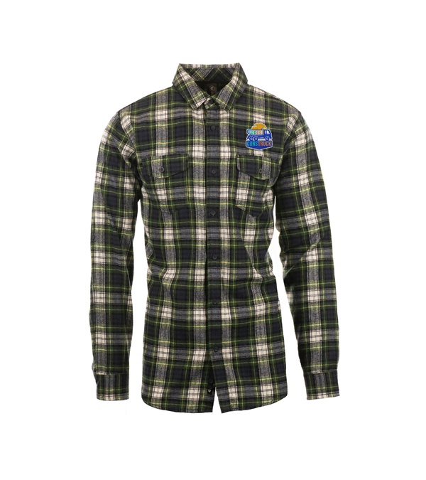 Burnside Men's Plaid Flannel Shirt - Embroidery
