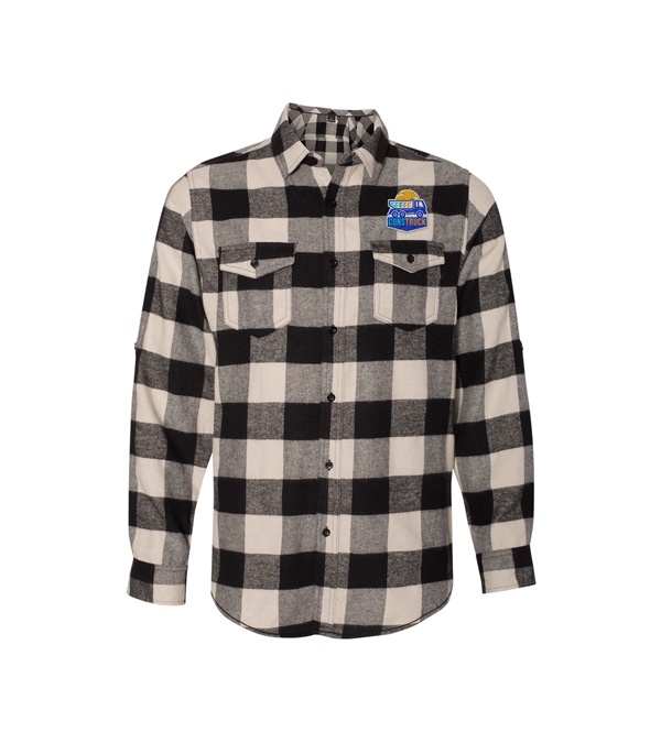 Burnside Men's Plaid Flannel Shirt - Embroidery