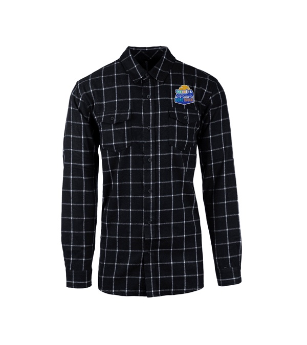 Burnside Men's Plaid Flannel Shirt - Embroidery