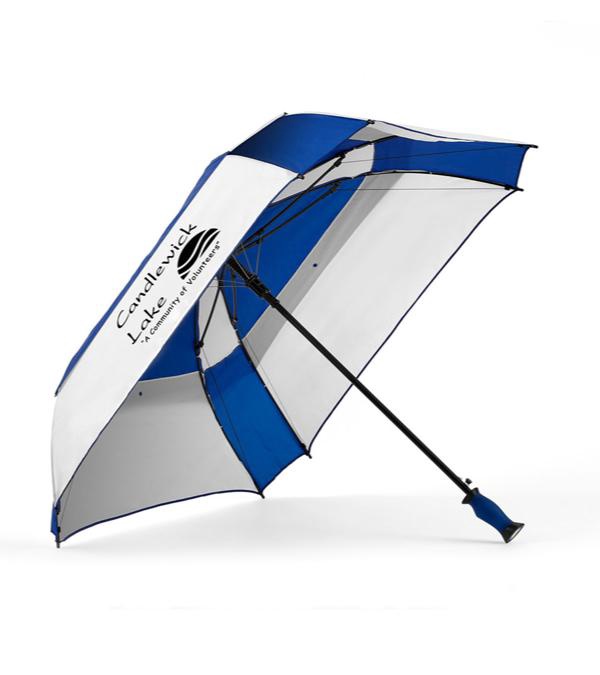 Shed Rain&trade; WindPro Vented Auto Open Square Golf Umbrella with Gellas® Gel-Filled Handle - 62&quot;