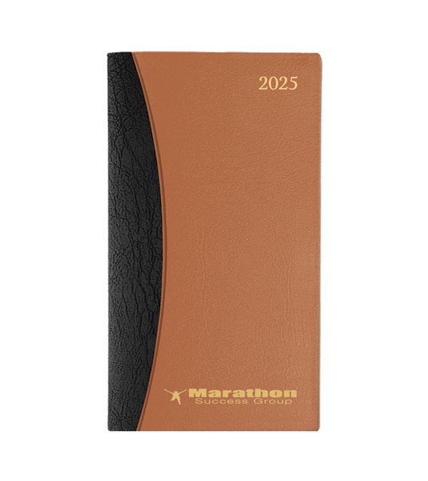 Corsica Two-Tone Slim Jim Calendars with Notepad