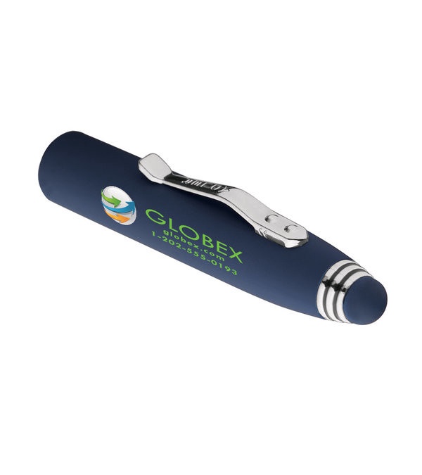 Crowne Triple Function Soft Touch Pen with Light & Stylus - Full Color