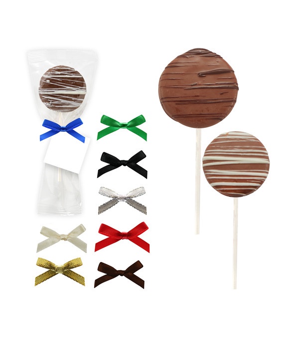 Chocolate Oreo Pop with White Drizzle