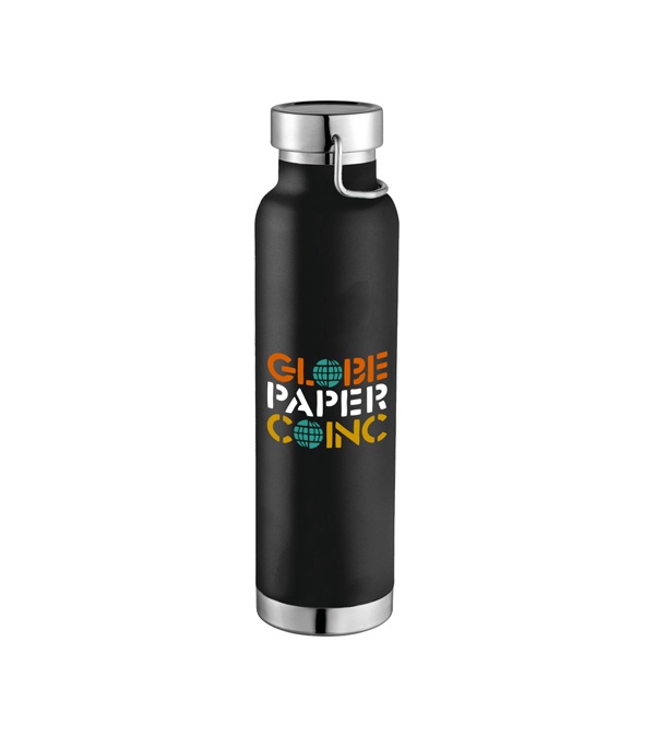 Thor Copper Vacuum Insulated Bottle 22 oz. - Full Color Imprint