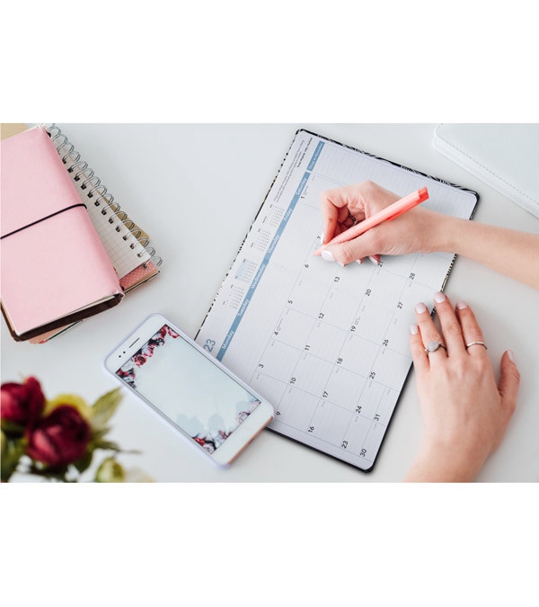 Tropical Bliss Date Log Hard Cover - 40pg Manager