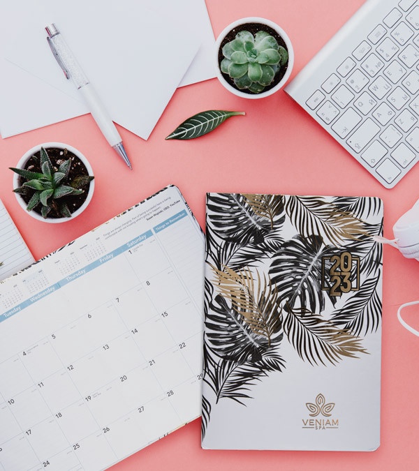 Tropical Bliss Date Log Hard Cover - 40pg Manager
