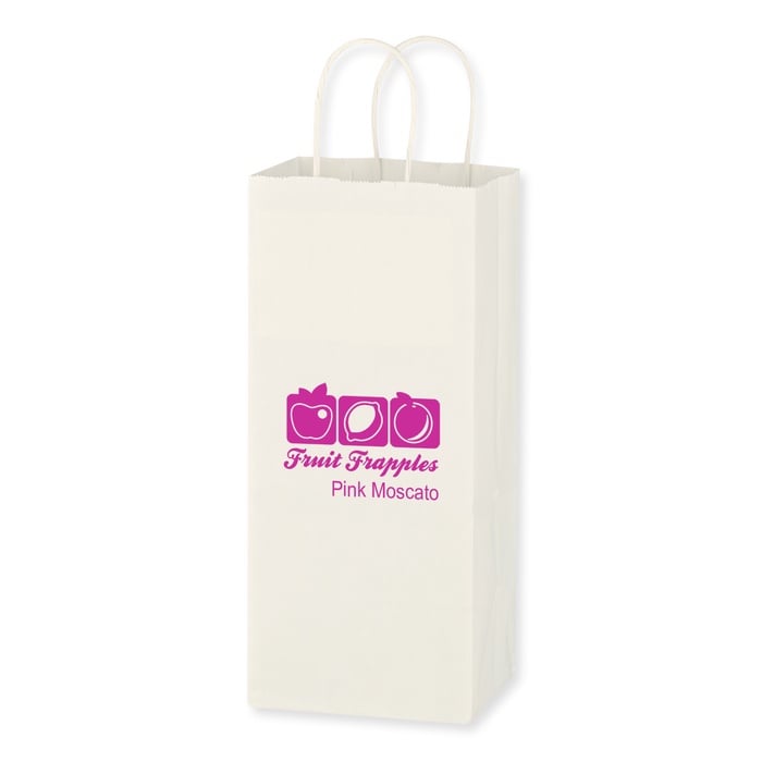Kraft Paper White Wine Bag - 5.25" x 13"