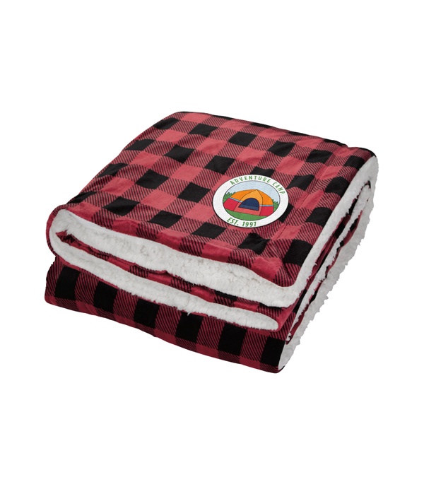 Sherpa Throw - Embroidered
