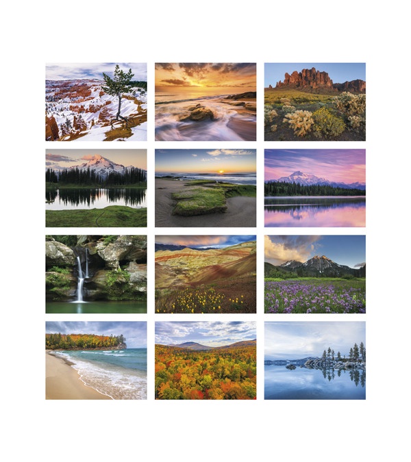 Beautiful America Wiro Wall Calendar