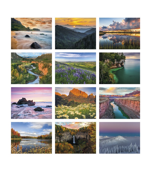 Beautiful America Wiro Wall Calendar 2026