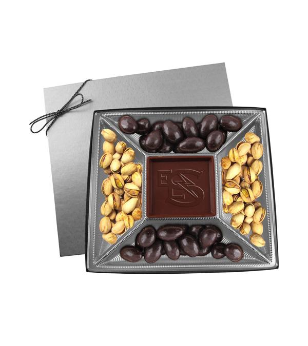 Nuts Lovers Mix with Chocolate Centerpiece Gift Box