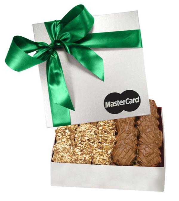 The Chairman Silver Gift Box - Almond Butter Crunch & Cashew Caramel Turtles