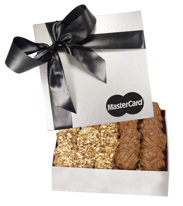 The Chairman Silver Gift Box - Almond Butter Crunch & Cashew Caramel Turtles