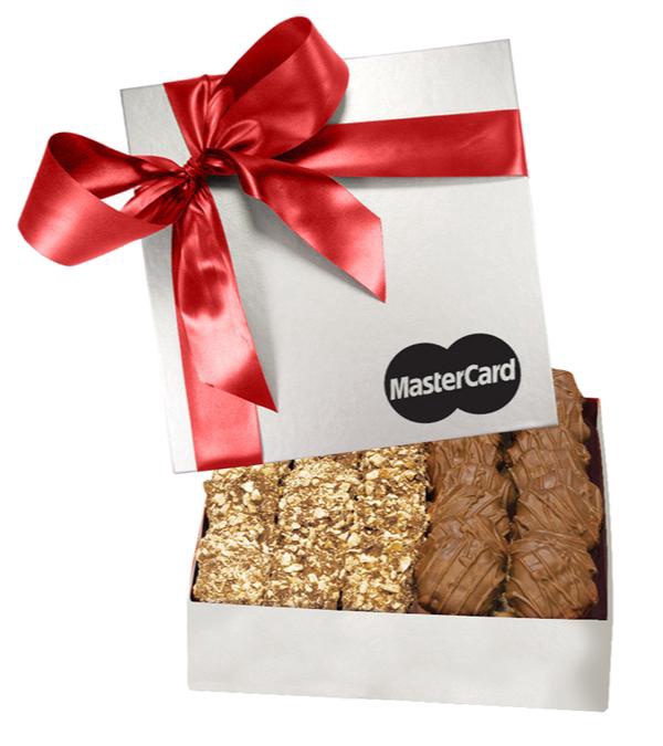 The Chairman Silver Gift Box - Almond Butter Crunch & Cashew Caramel Turtles