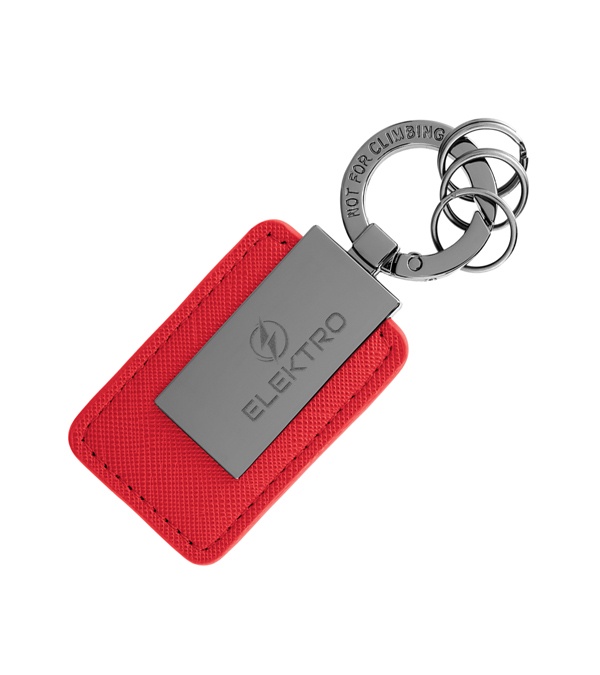 Leatherette Carabiner Clip Key Tag