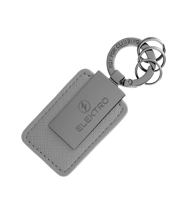 Leatherette Carabiner Clip Key Tag