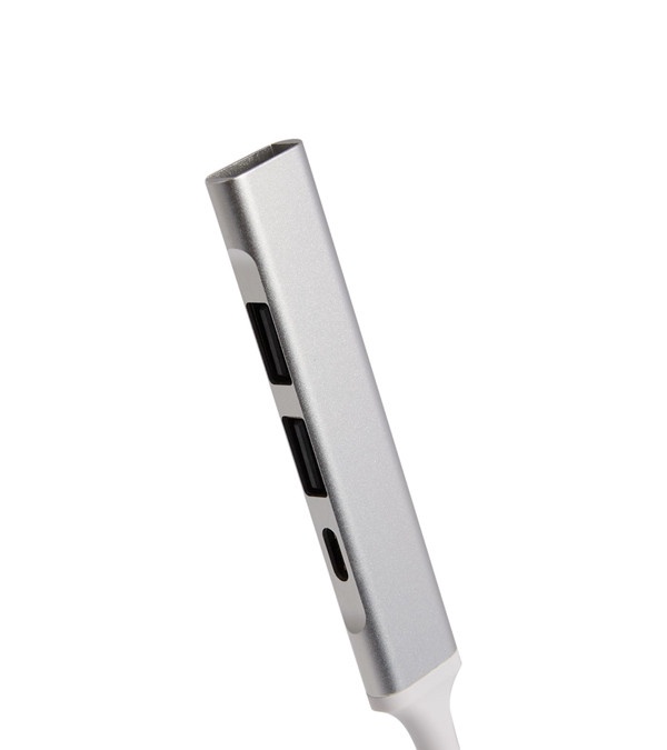 Recycled Aluminum 4-Port USB-A and C Hub