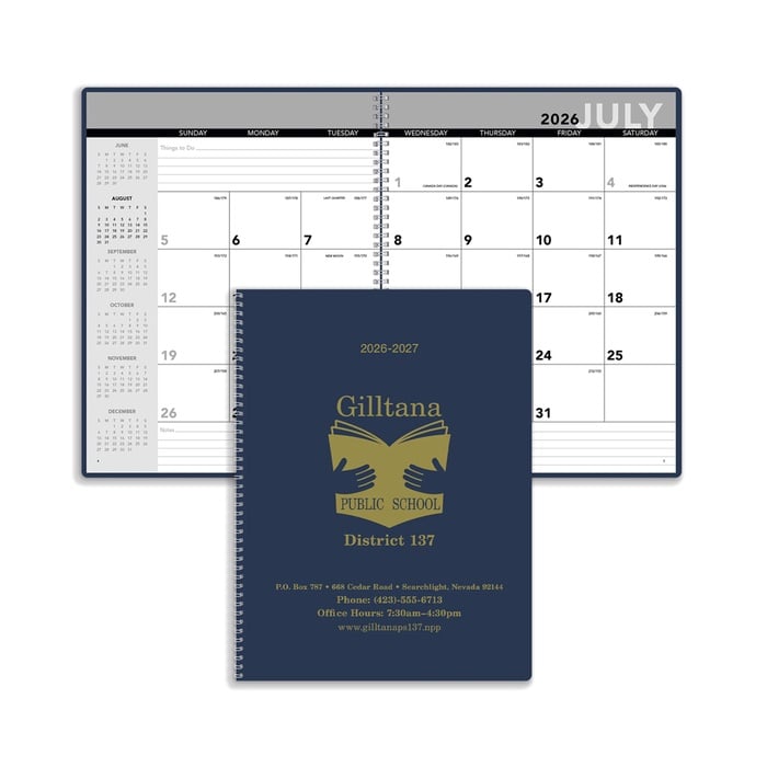 Academic Monthly Planner - 2027