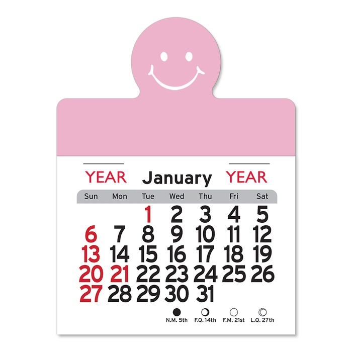 Adhesive Peel-N-Stick Smile Face 2026 Calendars