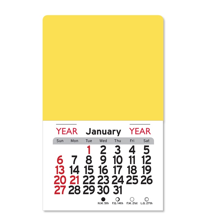 Adhesive Peel-N-Stick Square 2026 Promotional Calendars