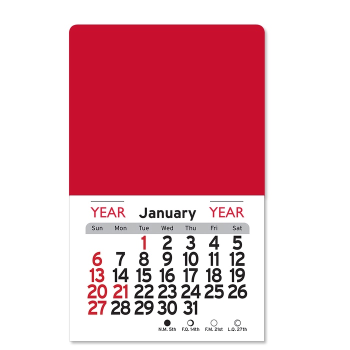 Adhesive Peel-N-Stick Square 2026 Promotional Calendars