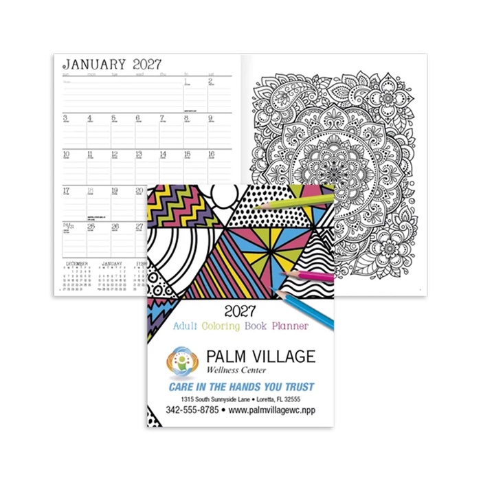 Adult Coloring Book Planner - 2027