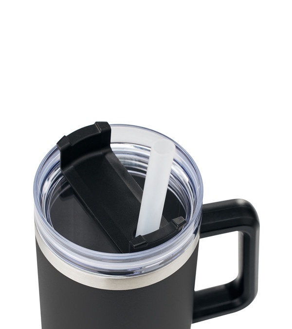 40 oz. Alexandria Vacuum Insulated Travel Mug with Straw - Screen Print
