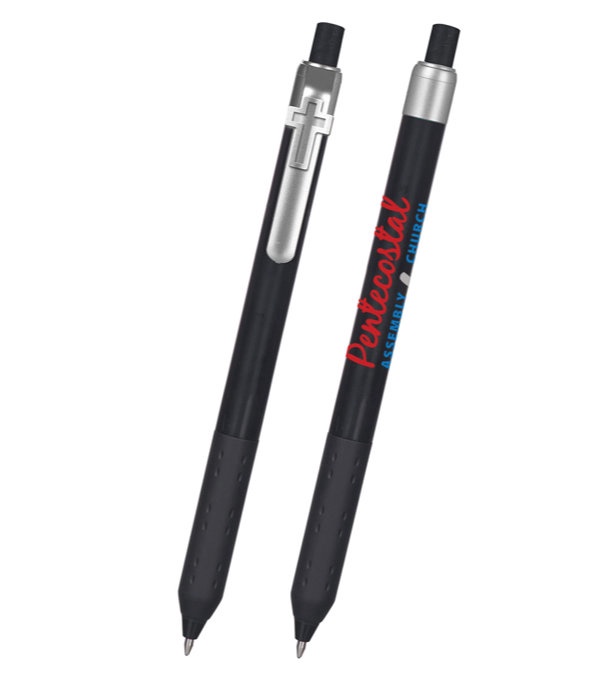 Alamo Black Barrel Pen with Cross Clip