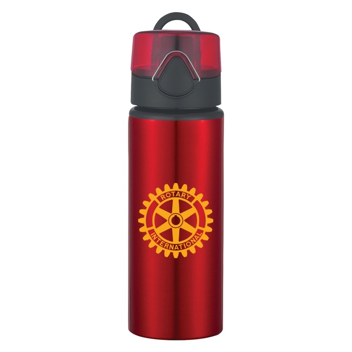 25 oz. Custom Aluminum Sports Bottle with Flip Top Lid