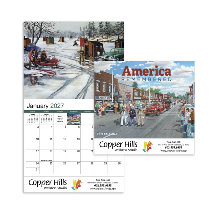 America Remembered Custom Wall Calendar - 2027