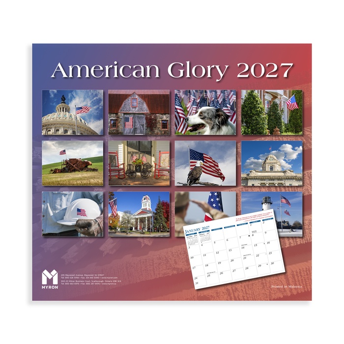 American Glory Custom Wall Calendar - 2027