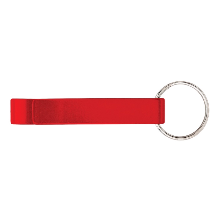 Anodized Aluminum Bottle Opener Keyring with Logo