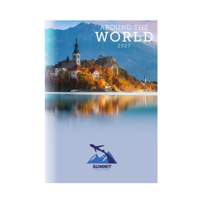 Around The World Date Log Desk Planner - 2027