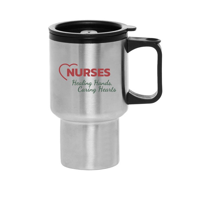 Nurses 14 oz. Stainless Steel Travel Mugs (personalization available)