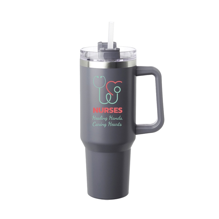 Nurses 40 oz. Stainless Steel Travel Mug with Optional Imprint