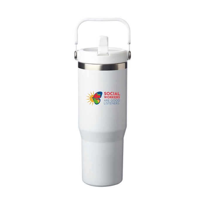 Social Workers 30 oz. Stainless Mug with Carrying Handle (personalization available)